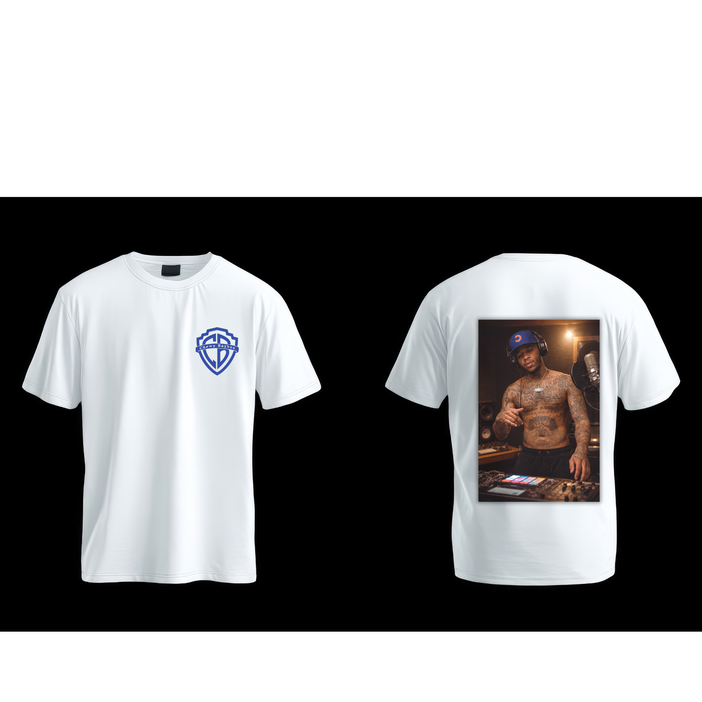 Studio White Tee  Logo Colorway