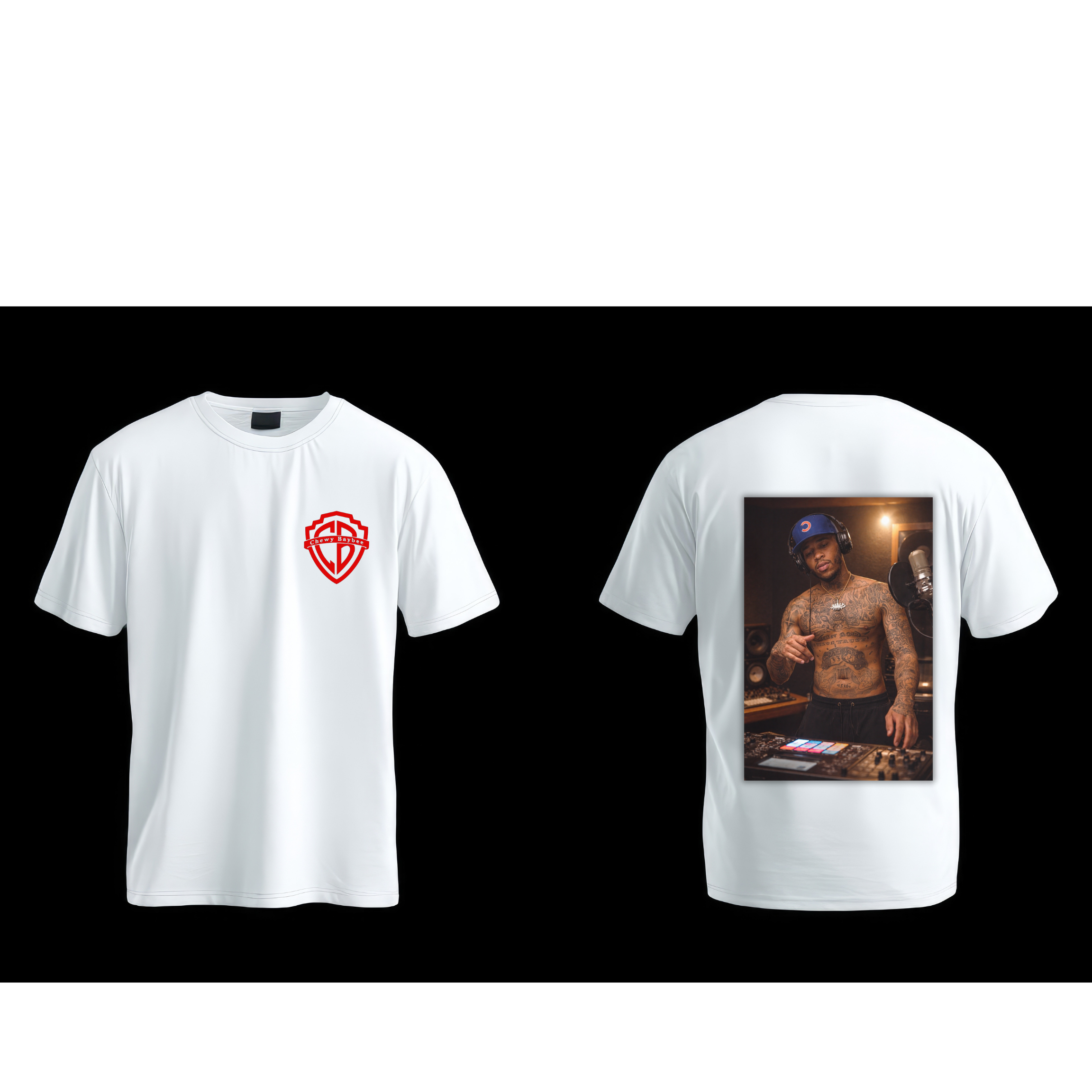 Studio White Tee  Logo Colorway