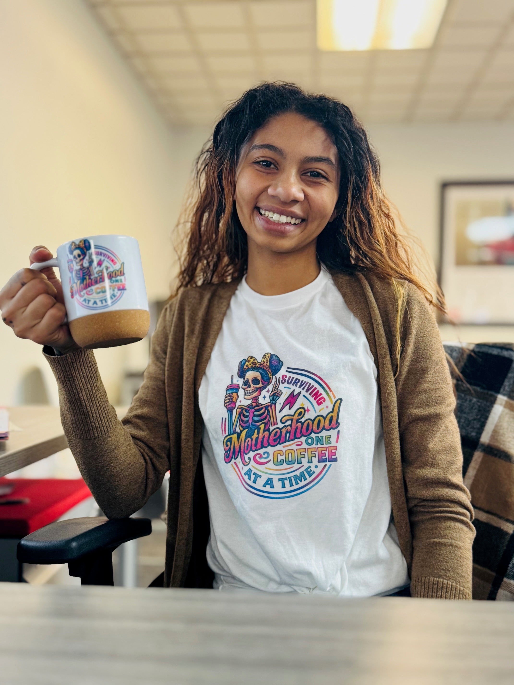 12oz Cork bottom Mug w/ lid - Surviving Motherhood