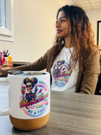 12oz Cork bottom Mug w/ lid - Surviving Motherhood