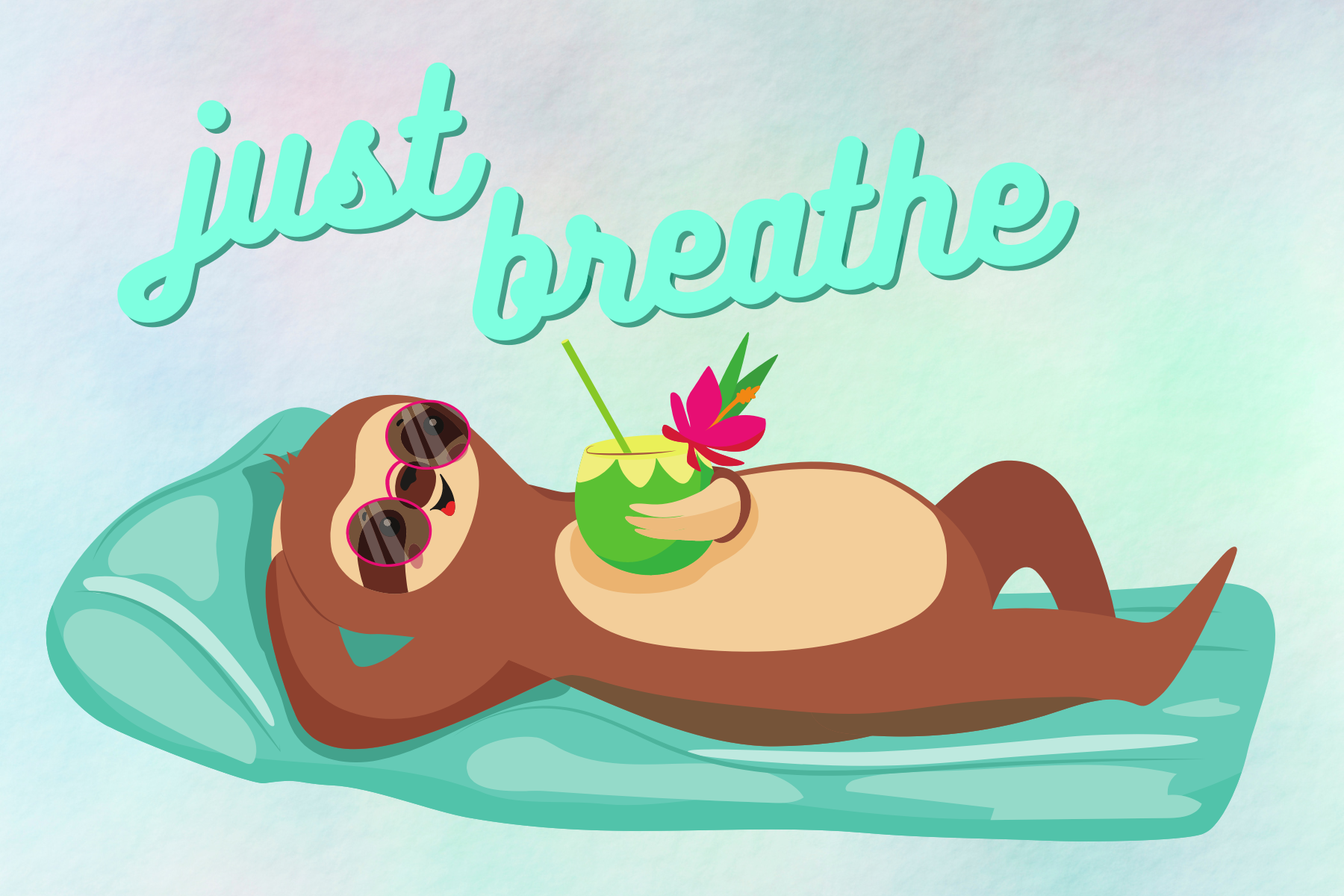 Magnet - Just Breathe Sloth